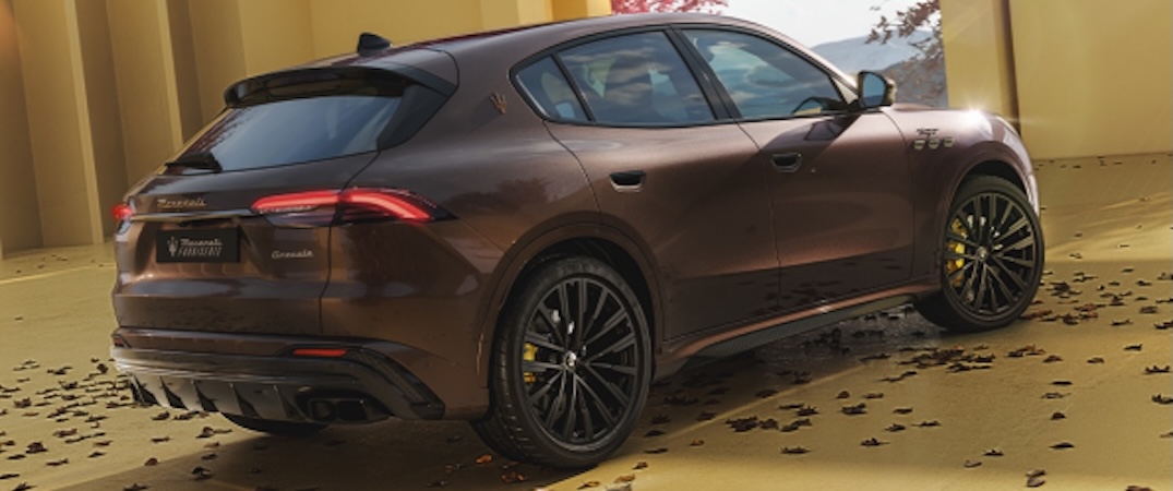 The back angle of a 2025 Maserati Grecale.